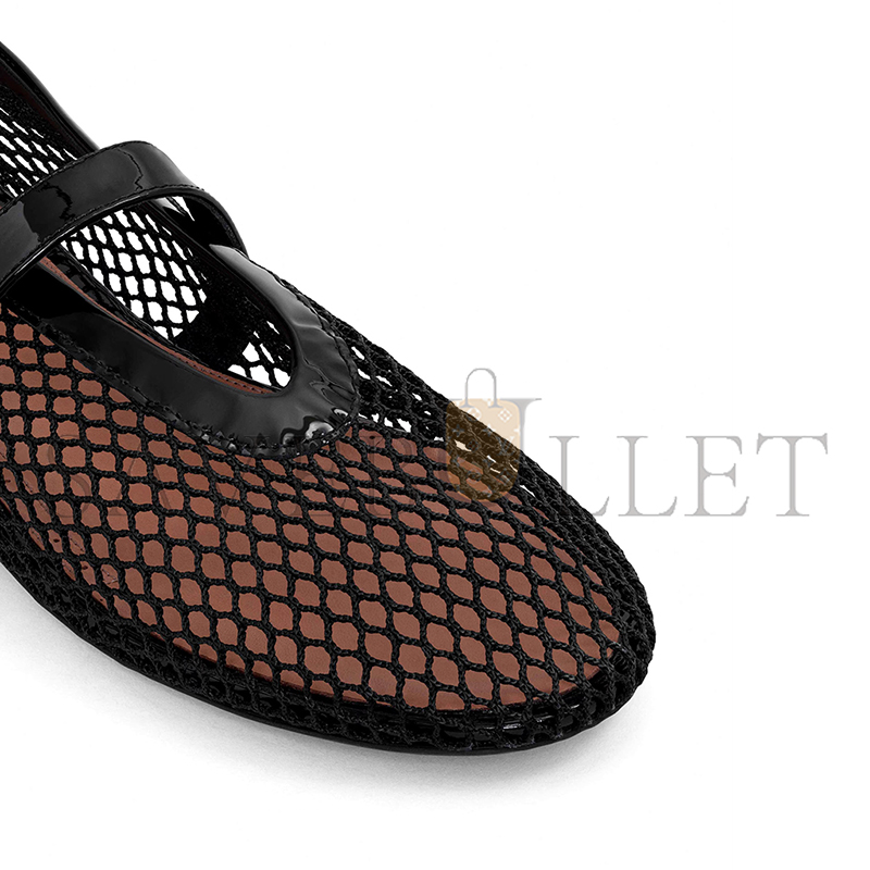 ALAÏA BALLET FLATS IN FISHNET AA3A029TK007 - 999 ALAÏA BALLET FLATS IN FISHNET AA3A029TK007 - 999